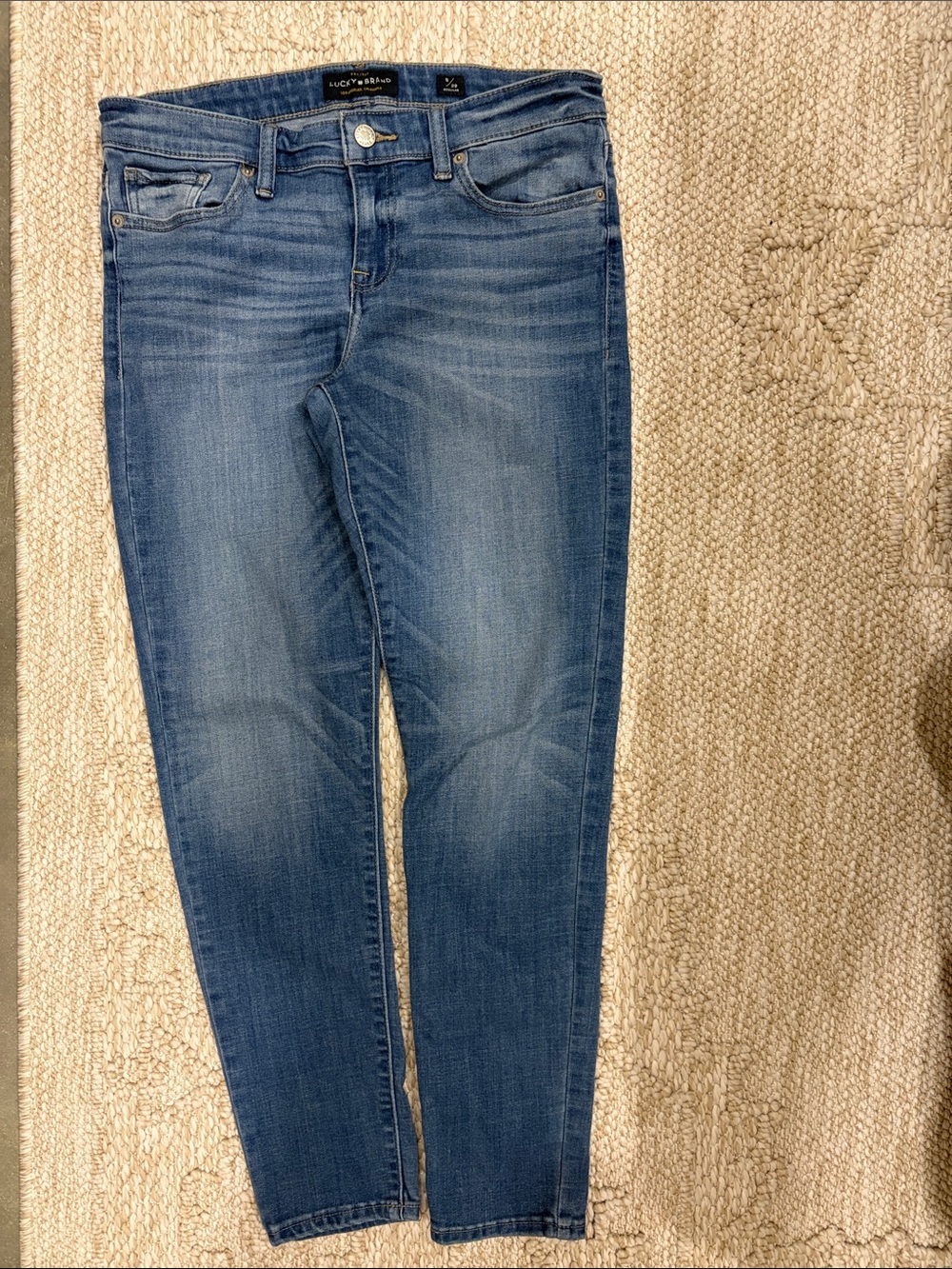 Lucky Brand Women's Faded Blue Skinny Jeans